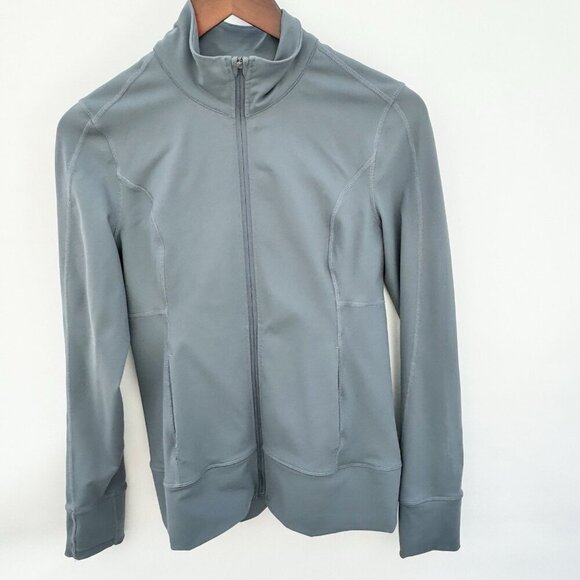 Lolë Women Blue/Grey Athletic Long Sleeves Jacket Size Small - Picture 1 of 16